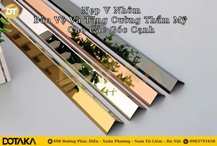 Nẹp V Nhôm – Bảo Vệ Và Tăng Cường Thẩm Mỹ Cho Các Góc Cạnh