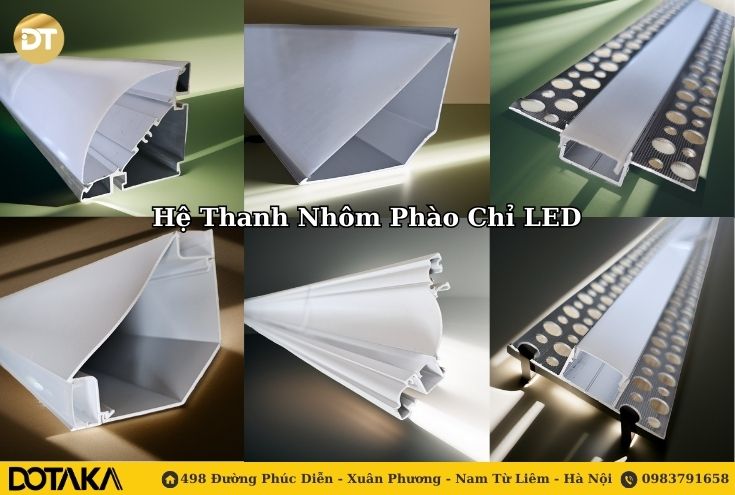 Hệ Thanh Nhôm Phào Chỉ LED – Lựa Chọn Tinh Tế Cho Không Gian Sống