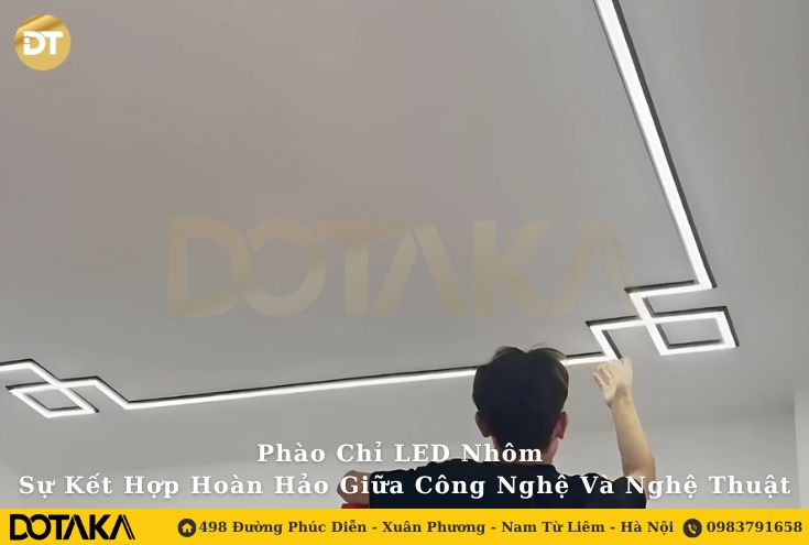 Phào Chỉ LED Nhôm:  Sự Kết Hợp Hoàn Hảo Giữa Công Nghệ Và Nghệ Thuật