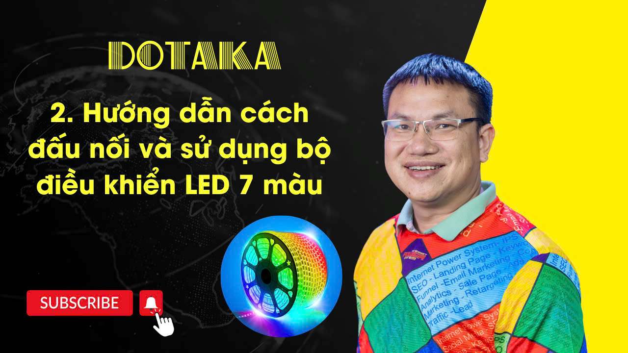 Cách lắp đặt đèn LED dây thông minh 7 màu