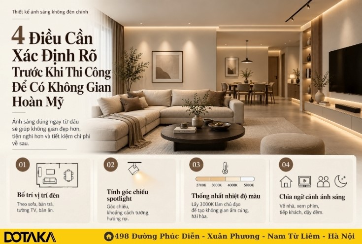 4 Điều cần xác định rõ trước khi thi công để có không gian hoàn mỹ