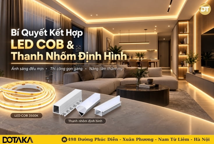 Bí Quyết Kết Hợp LED COB & Thanh Nhôm Định Hình