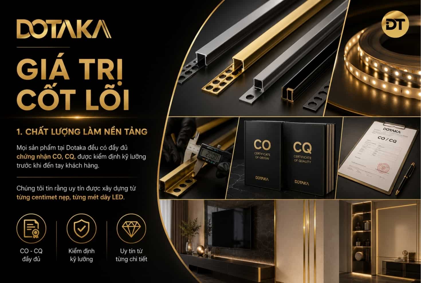 1. Chất lượng làm nền tảng