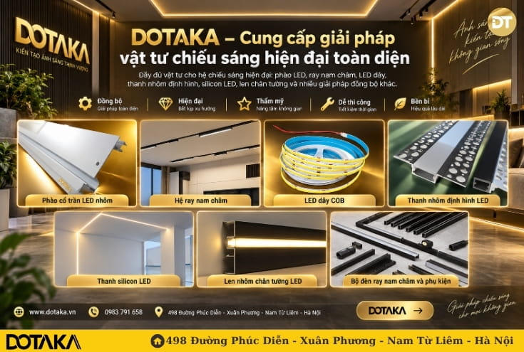 DOTAKA – Cung cấp giải pháp vật tư chiếu sáng hiện đại toàn diện