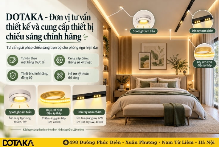 DOTAKA - Đơn vị tư vấn thiết kế và cung cấp thiết bị chiếu sáng chính hãng