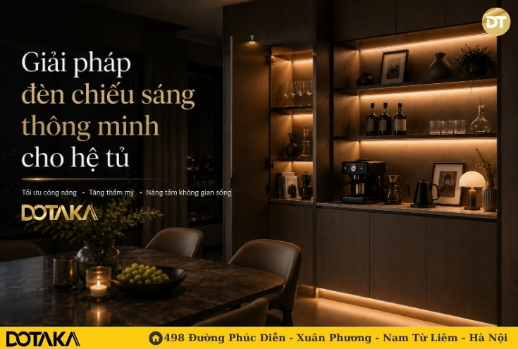 Giải pháp đèn chiếu sáng thông minh cho hệ tủ