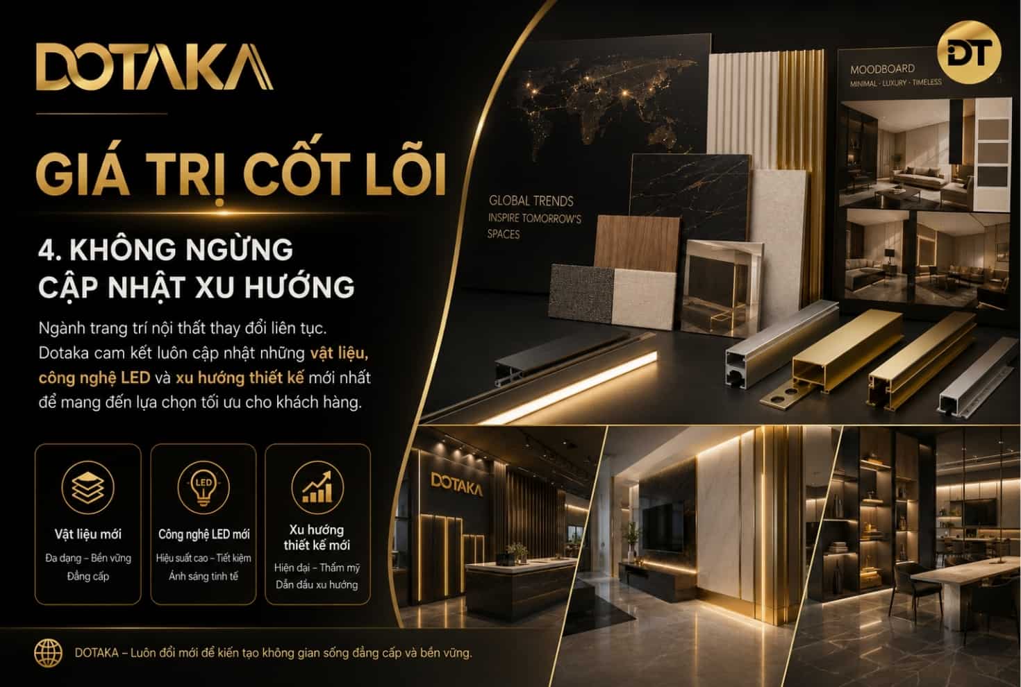 Không ngừng cập nhật xu hướng