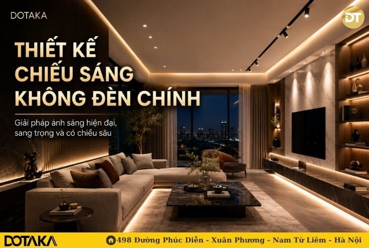 Thiết Kế Chiếu Sáng Không Đèn Chính Chuẩn Cao Cấp