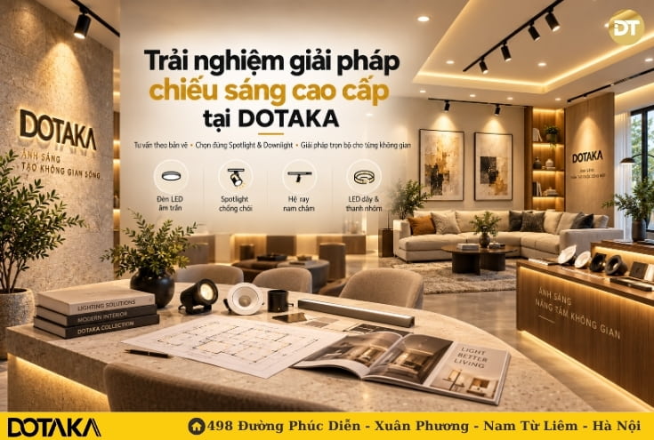 Trải nghiệm giải pháp chiếu sáng cao cấp tại DOTAKA