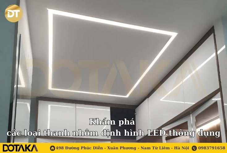 Khám phá các loại thanh nhôm định hình LED thông dụng