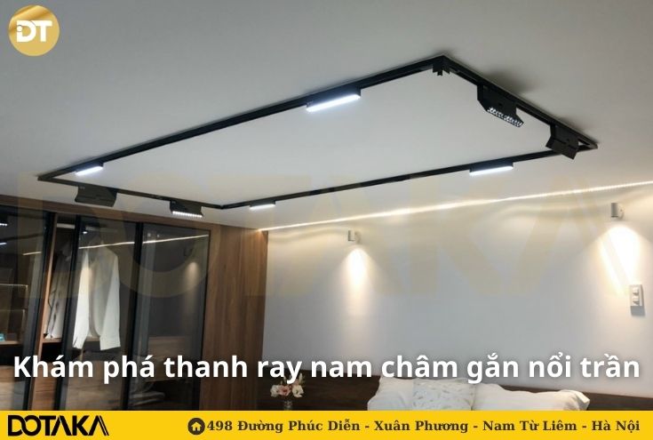 Khám phá thanh ray nam châm gắn nổi trần