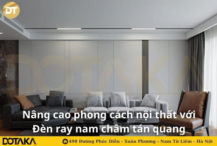 Nâng cao phong cách nội thất với đèn ray nam châm tán quang