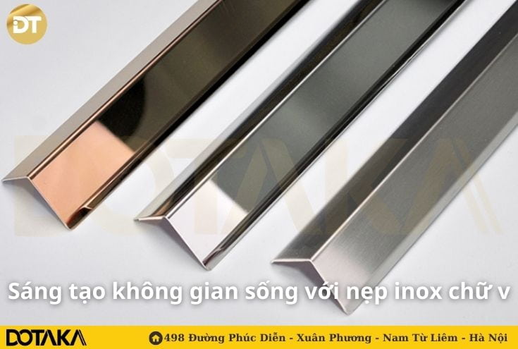 Sáng tạo không gian sống với nẹp inox chữ v