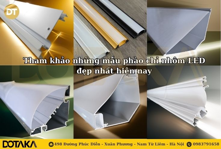 Tham khảo những mẫu phào chỉ nhôm LED đẹp nhất hiện nay