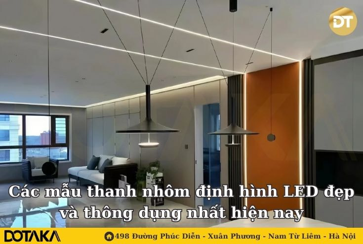 Các mẫu thanh nhôm định hình LED đẹp và thông dụng nhất hiện nay