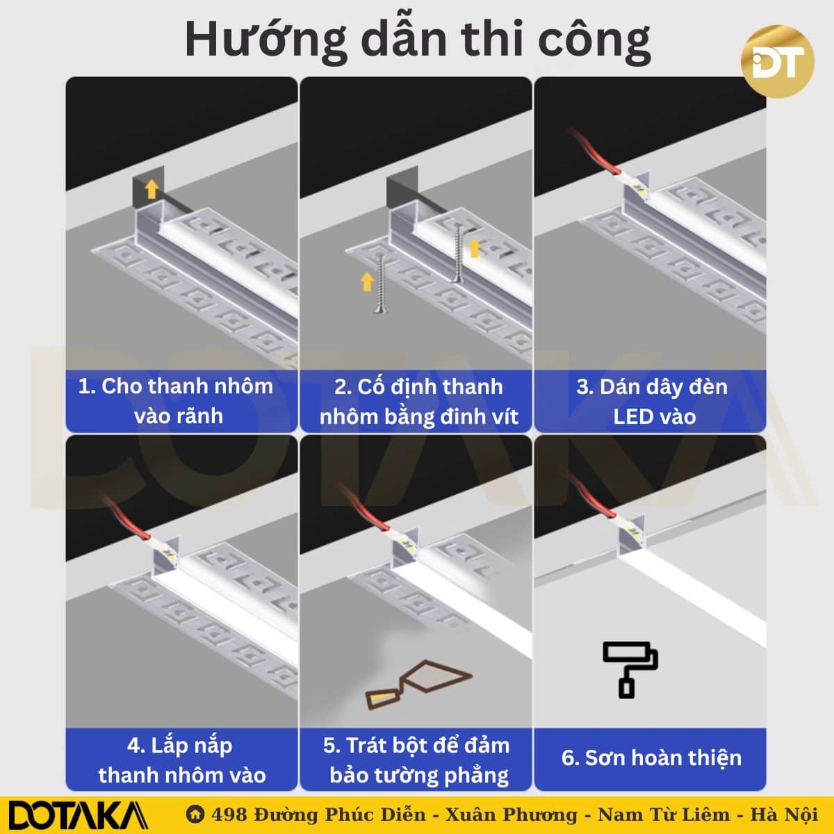 Hướng dẫn thi công đơn giản