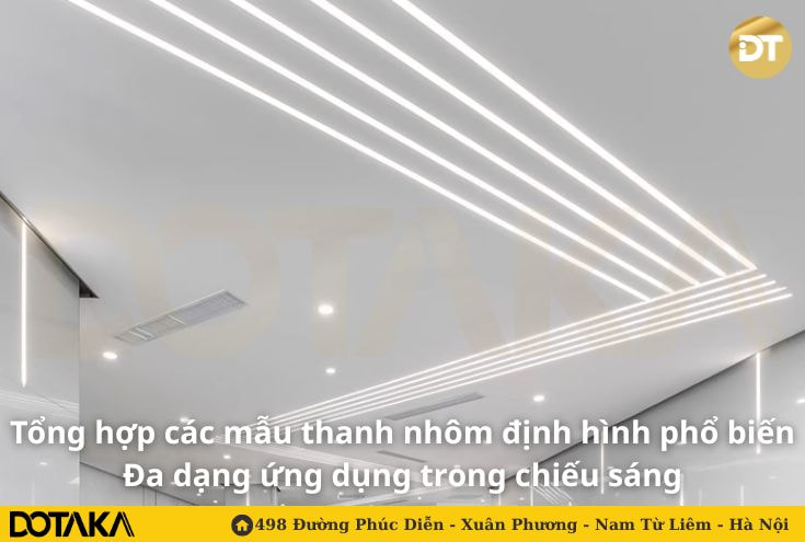 Tổng hợp các mẫu thanh nhôm định hình phổ biến – Đa dạng ứng dụng trong chiếu sáng