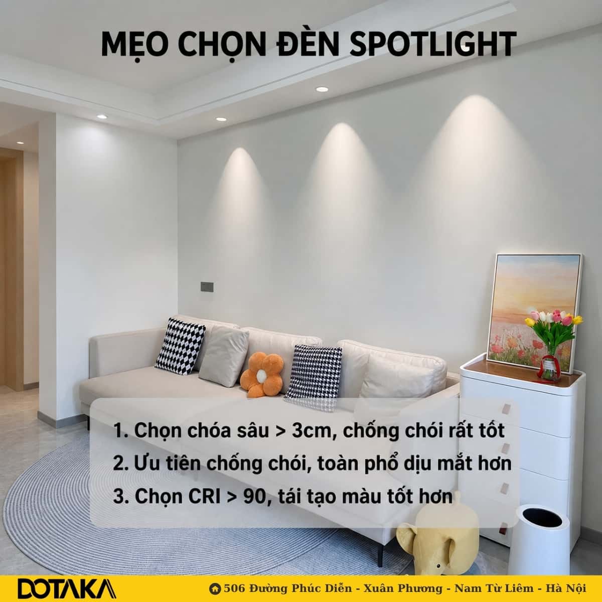 Đèn Spotlight Chống Chói, Chóa Sâu – Tạo Điểm Nhấn