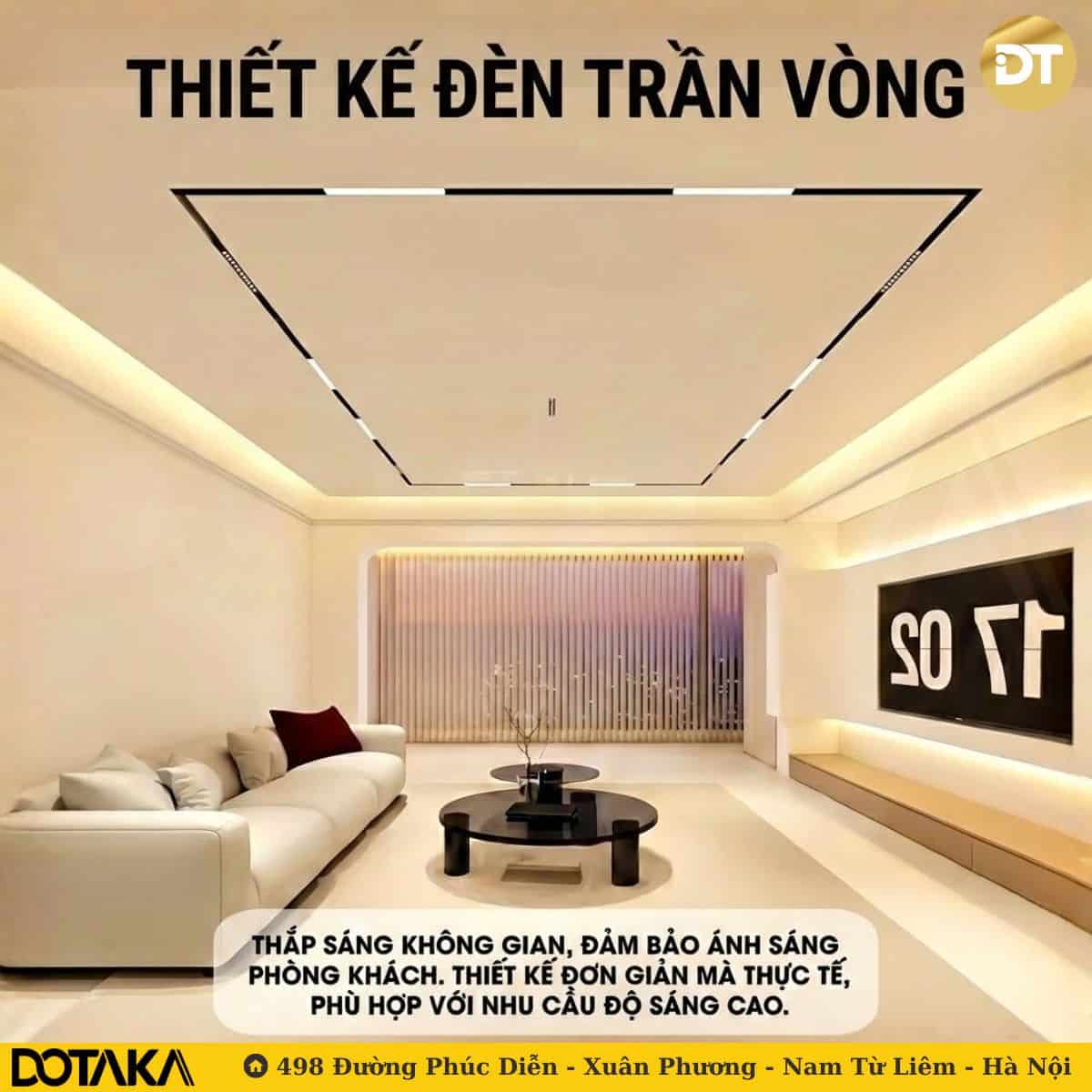 Thiết kế đèn ray nam châm hình vuông