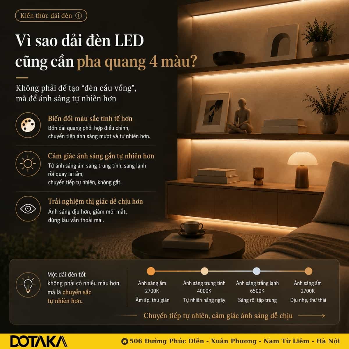 Tại sao đèn LED dây đổi màu thông thường lại thiếu tự nhiên?