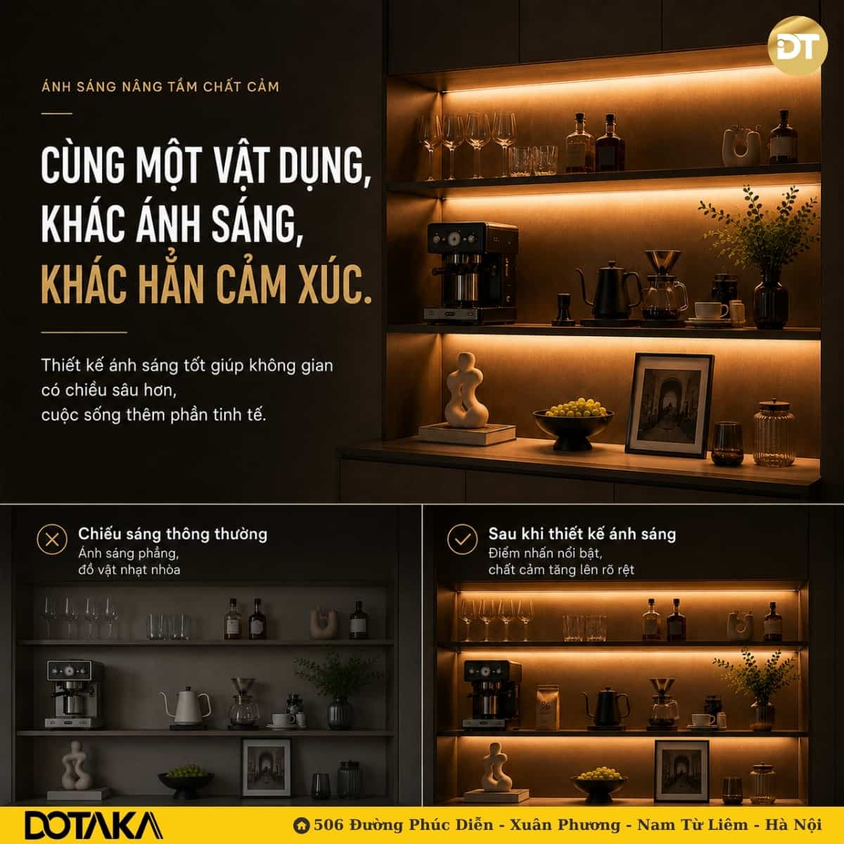 Biến hệ tủ thành điểm nhấn hoàn hảo của ngôi nhà cùng DOTAKA