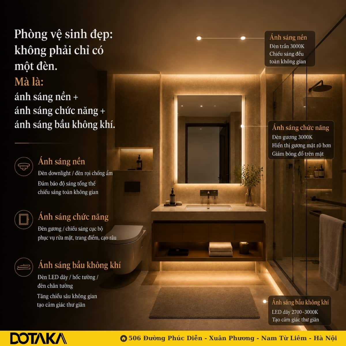 Không kết hợp đa dạng các lớp ánh sáng