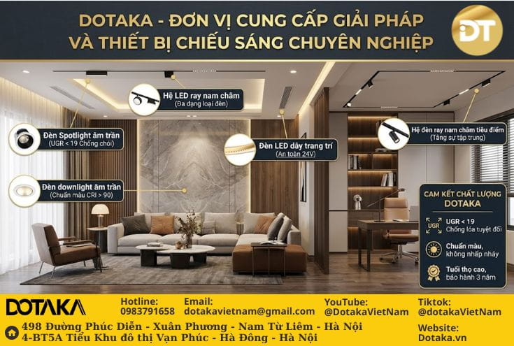DOTAKA - Đơn vị cung cấp giải pháp và thiết bị chiếu sáng chuyên nghiệp