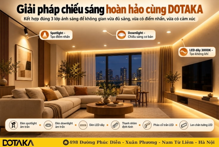 Giải pháp chiếu sáng hoàn hảo cùng DOTAKA