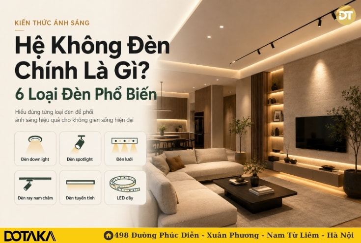 6 Loại Đèn Phải Biết Trước Khi Thiết Kế Ánh Sáng Không Đèn Chính
