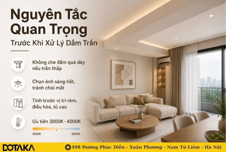 Nguyên Tắc Quan Trọng Trước Khi Xử Lý Dầm Trần