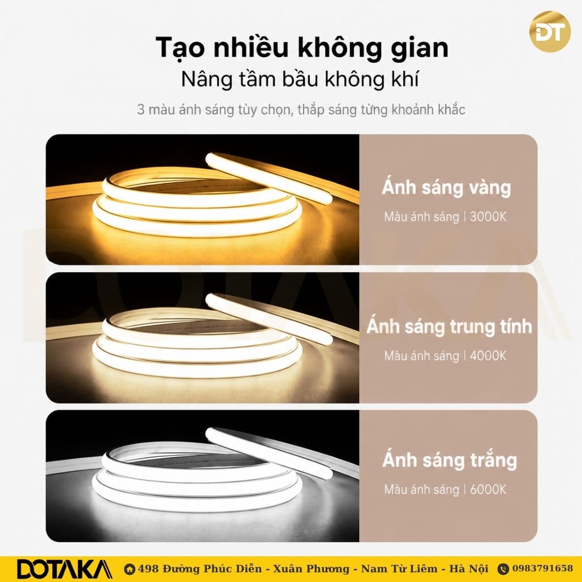 Nhóm ánh sáng trắng — dùng cho chiếu sáng nội thất thường ngày: