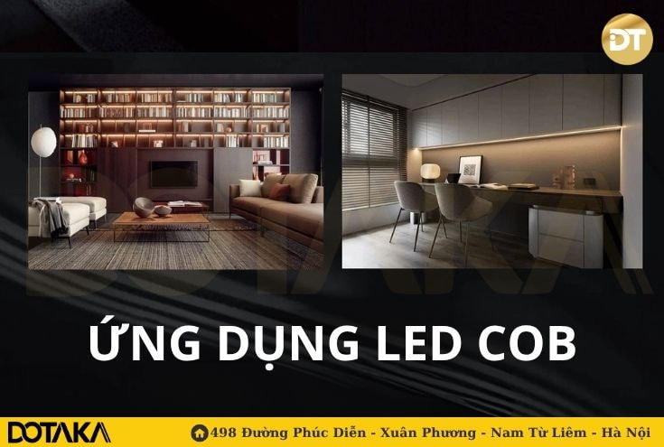 Ứng dụng của LED COB trong thi công nội thất