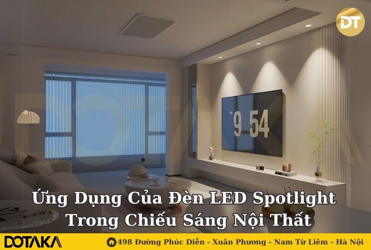 Ứng Dụng Của Đèn LED Spotlight Trong Chiếu Sáng Nội Thất