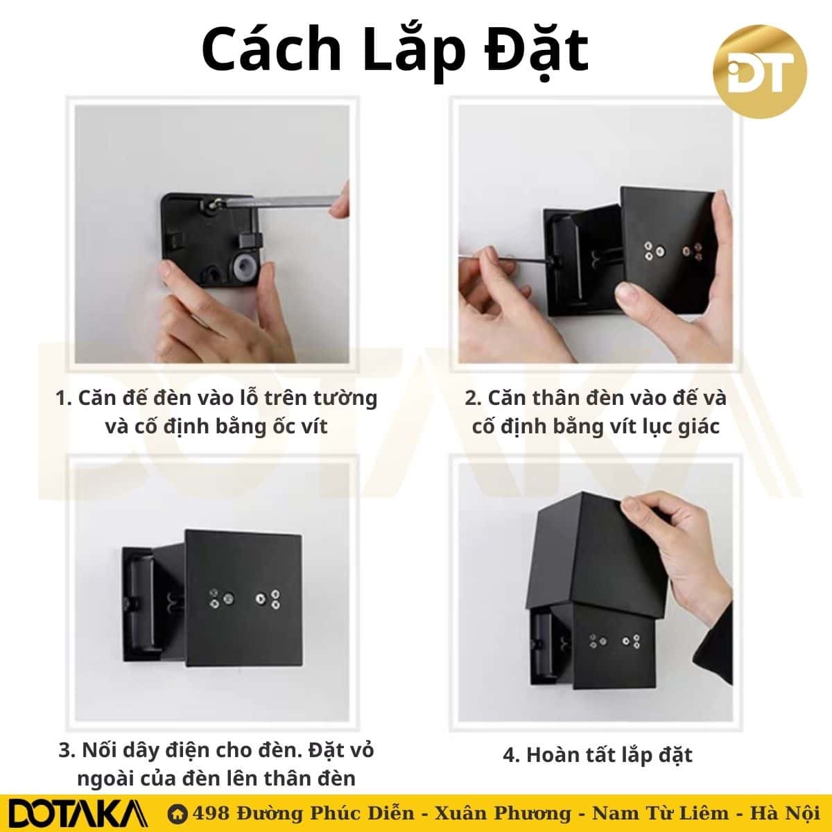 Hướng Dẫn Cách Lắp Đặt Đèn Hắt Tường Vách Vuông 