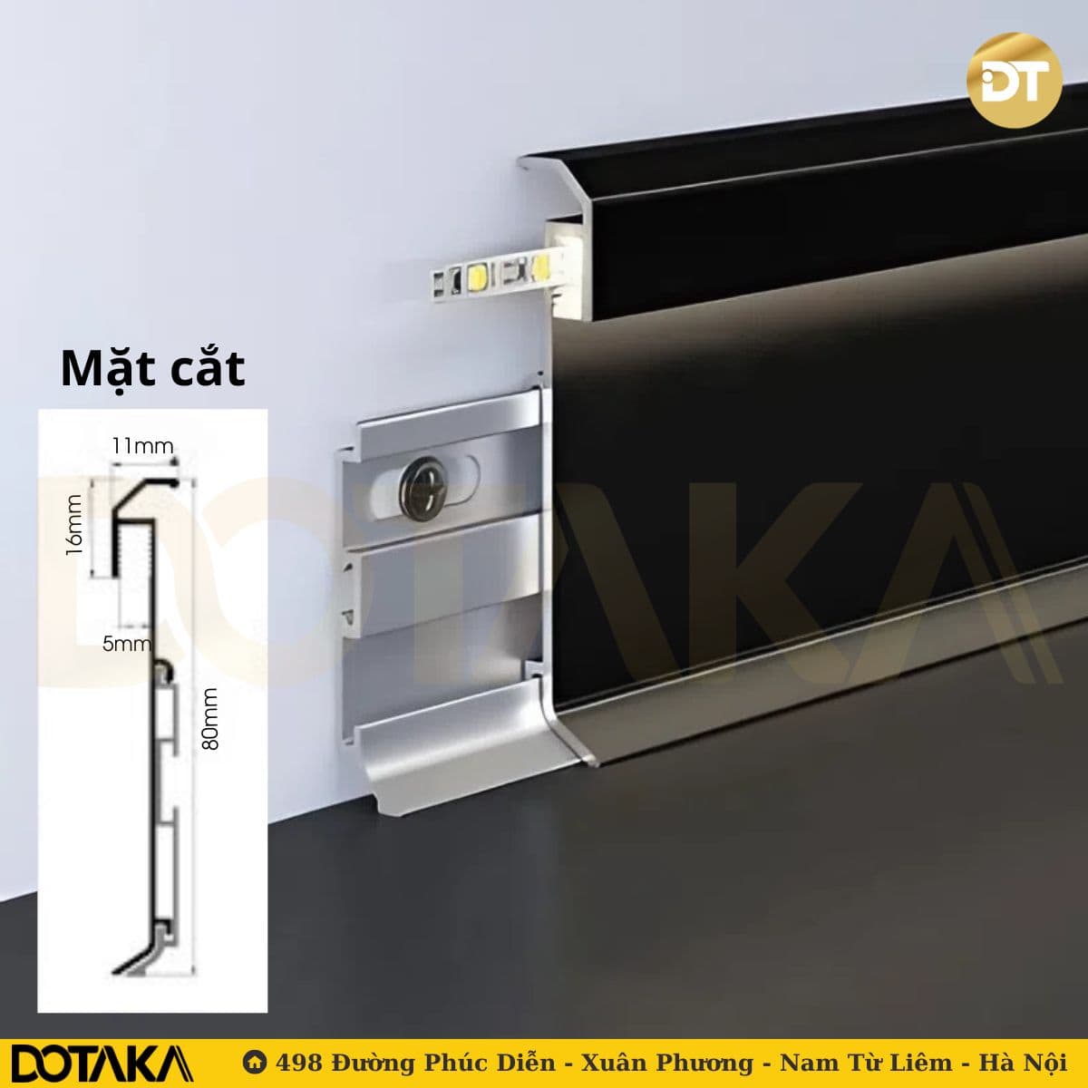 Cấu tạo chi tiết của len nhôm LED đứng