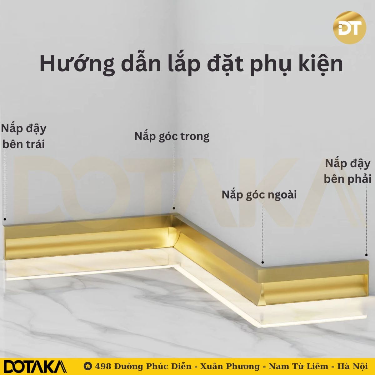 Ưu điểm nổi bật của len nhôm chân tường LED dưới