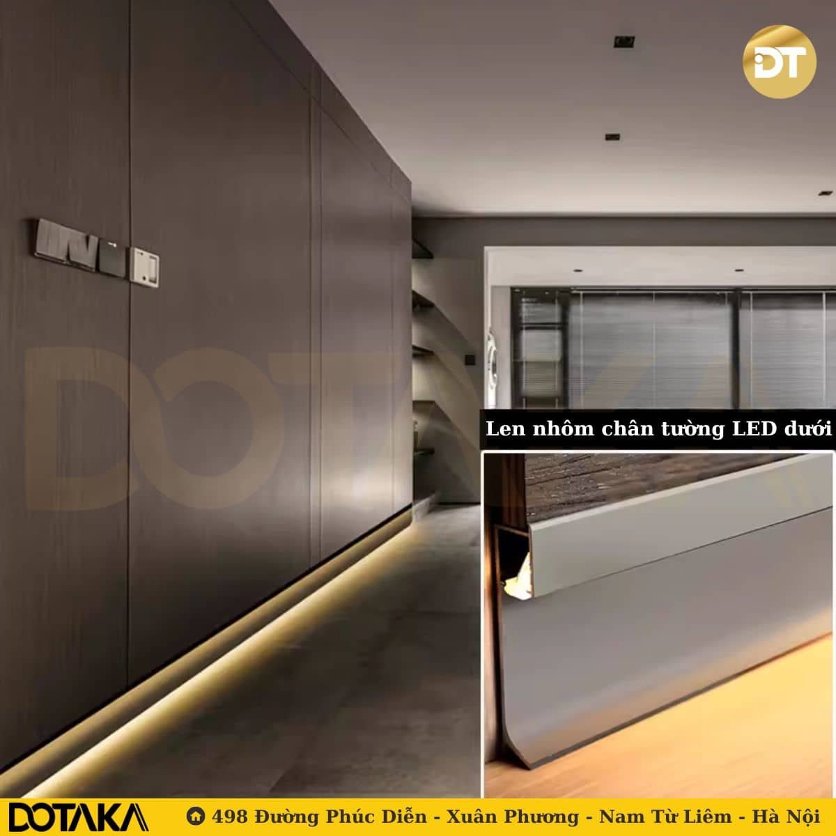 ợi Ích Kỹ Thuật Nổi Bật Khi Sử Dụng Nẹp Nhôm Chân Tường LED Dưới