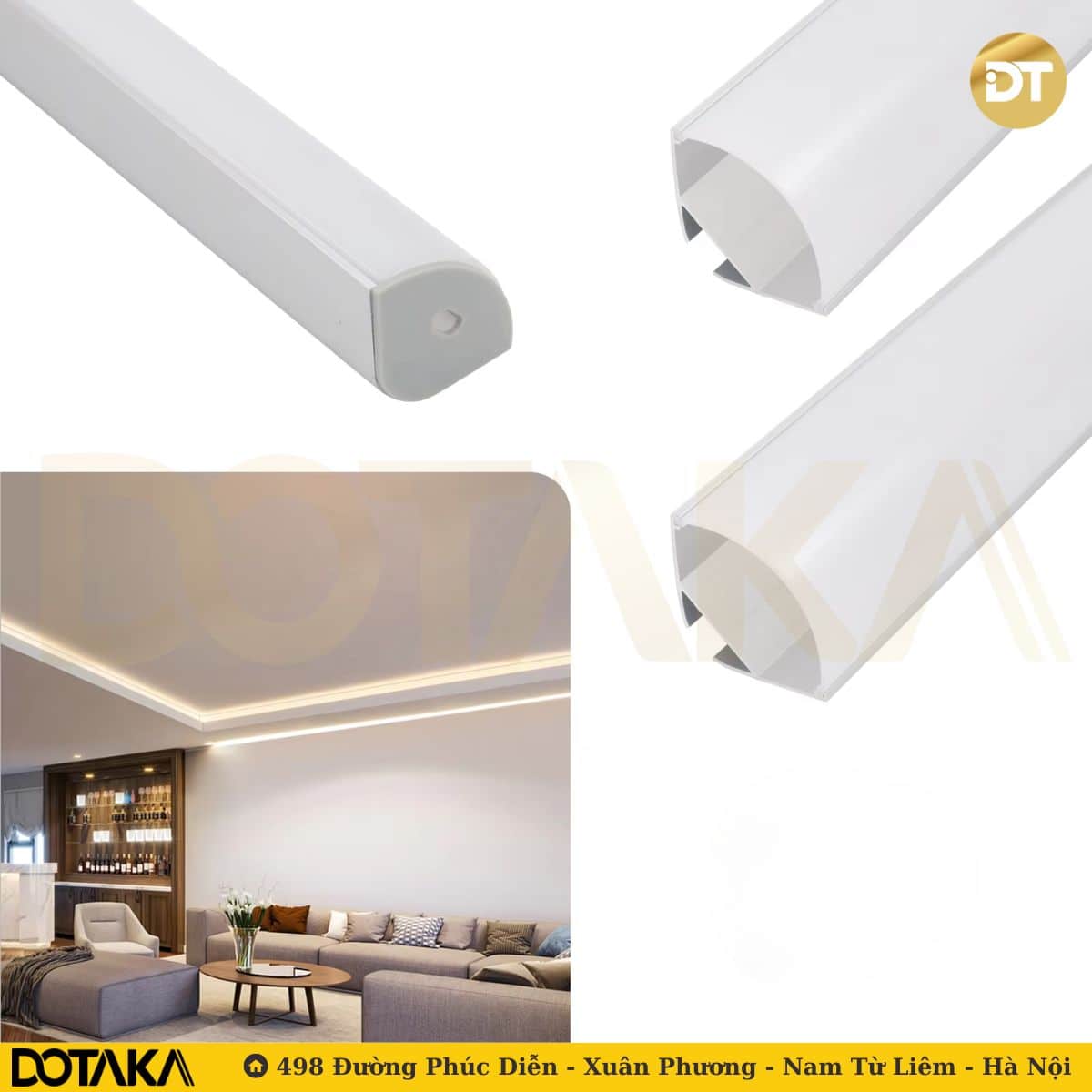 Lợi ích khi sử dụng phào cổ trần LED nhôm LP30-30