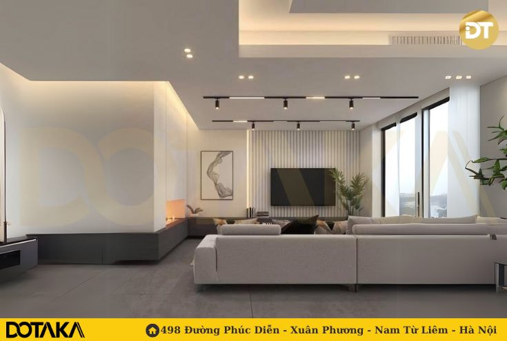 Kết Hợp Cùng Đèn LED Âm Trần (Downlight, Spotlight)