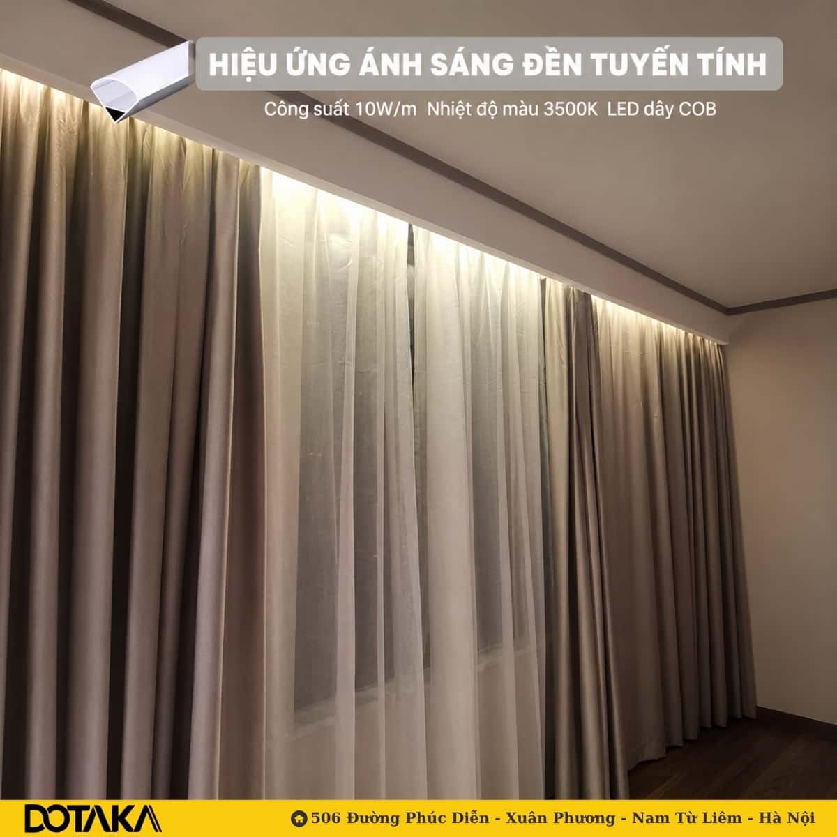 Hắt sáng sau rèm cửa