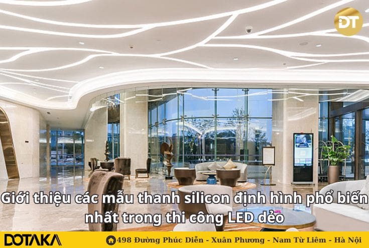 Giới thiệu các mẫu thanh silicon định hình phổ biến nhất trong thi công LED dẻo