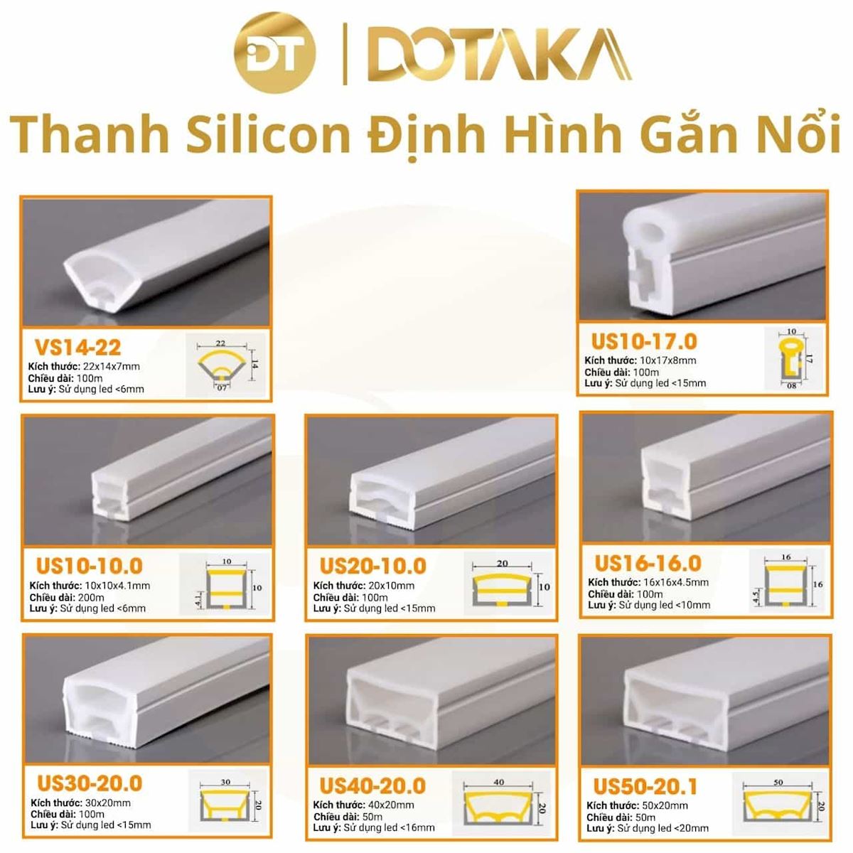 Thanh silicon nổi – Dễ lắp đặt, linh hoạt vị trí